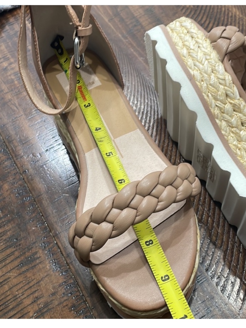 Dolce Vita Braided Strap Jute Platform Sandals NWOB - Picture 10 of 10